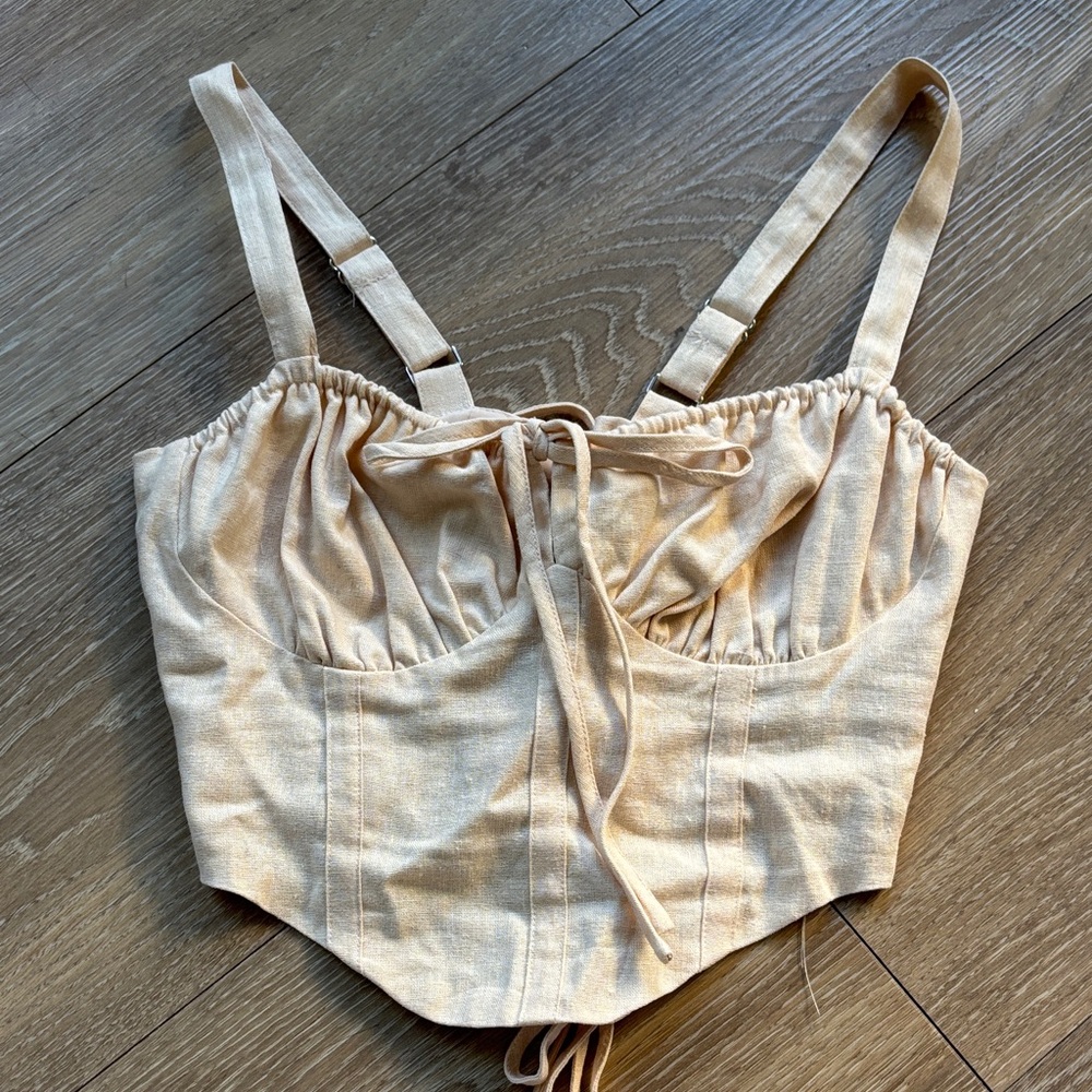 peachy corset adjustable top